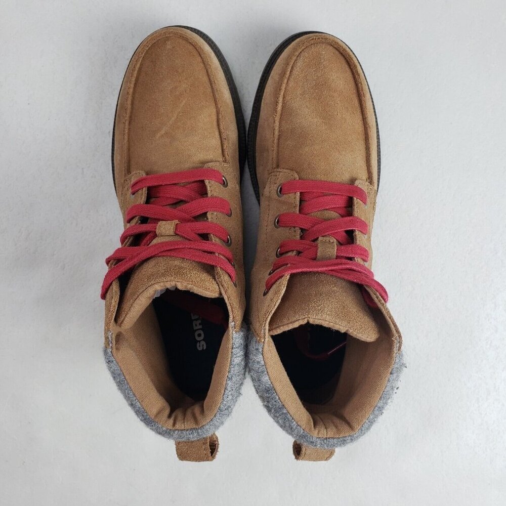 Sorel Madson Suede Waterproof Boot Womens 6 (Youth 5) Brown Ankle Hiking Lace Up - Picture 8 of 12